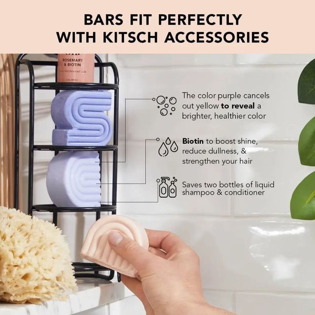 Purple Toning Solid Conditioner Bar von Kitsch