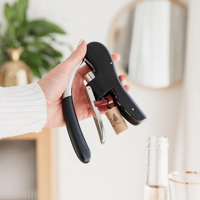 Hebelkorkenzieher schwarz matt von Uberstar