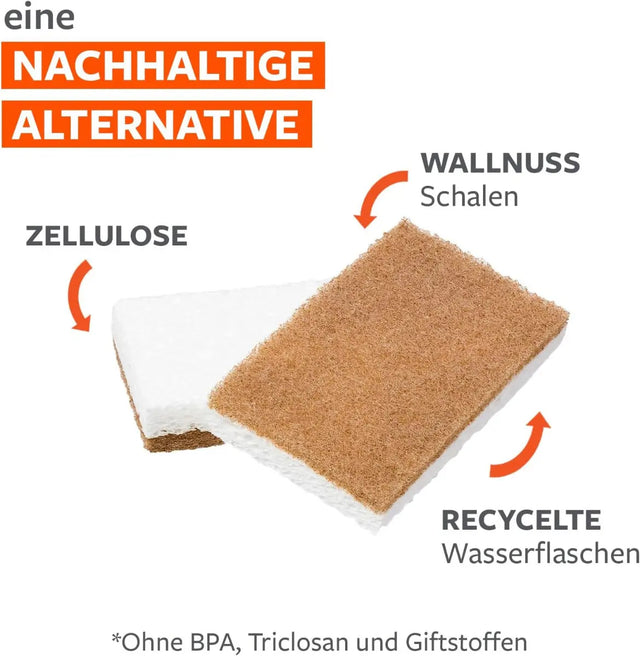Walnuss-Schwamm In A Nutshell 2er-Pack von full circle