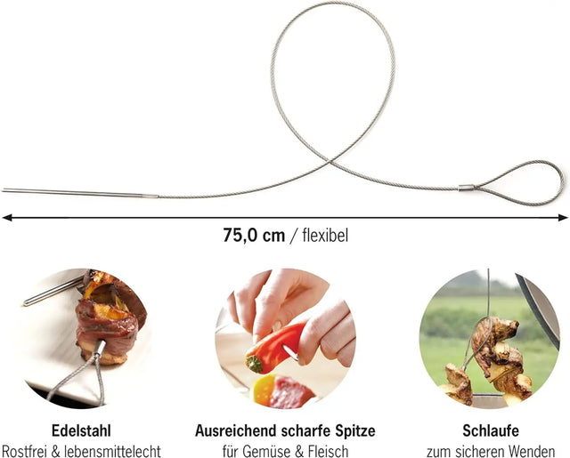Flexible Grillspiesse aus Edelstahl 2er-Set von FireWire