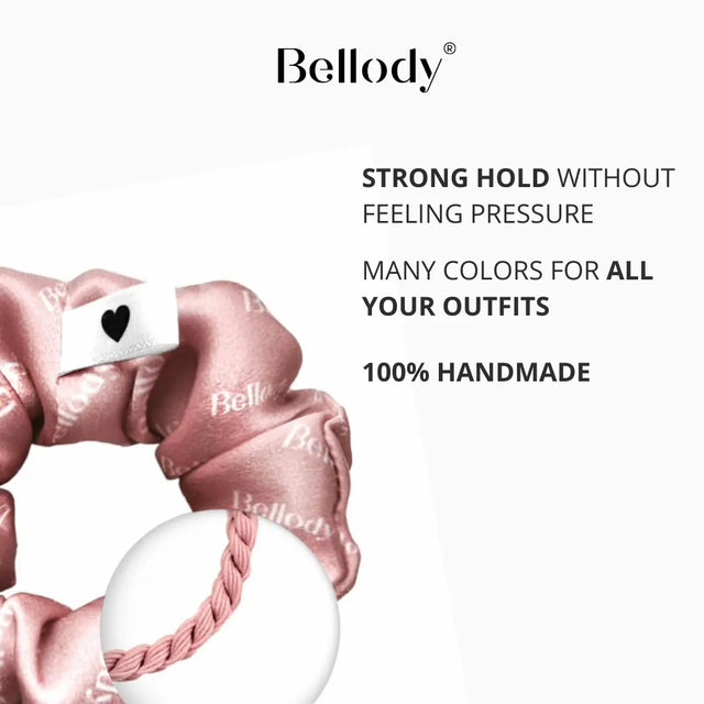 Seiden-Scrunchie Rosa von Bellody