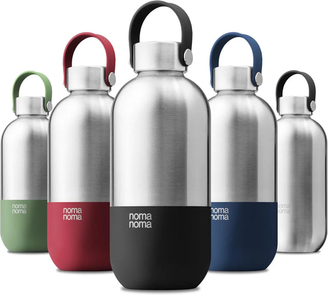 Trinkflasche Edelstahl auslaufsicher 750ml Ice Silver von noma noma