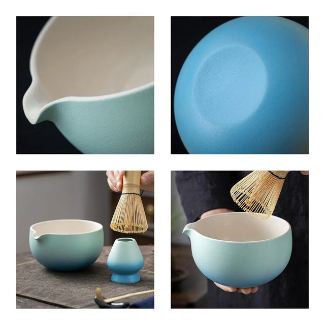 Matcha Set hellblau 9-tlg. von TEANAGOO