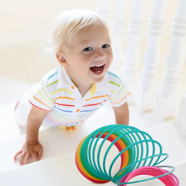 Springfeder Rainbow Spirals Slinky Toy XL von Twiddlers