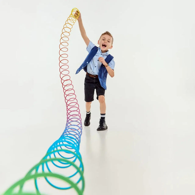Springfeder Rainbow Spirals Slinky Toy 2 Stück von Twiddlers