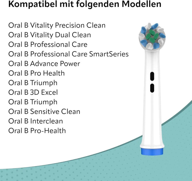 Ersatzbürsten Twist Action Pro kompatibel mit Oral-B 8er Pack von Ora-Care