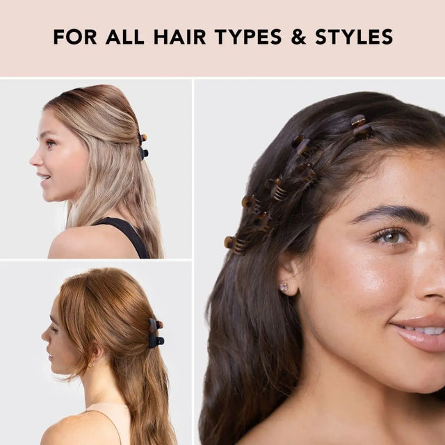 Klassische Mini Klauenklammern 16er Set Black und Tort von Kitsch