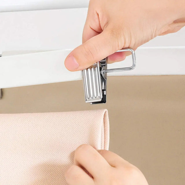 Hosenbügel Holz verstellbare Klammern 8er Set von Songmics