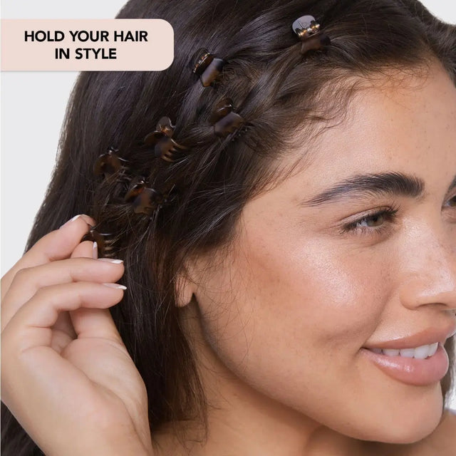 Klassische Mini Klauenklammern 16er Set Black und Tort von Kitsch