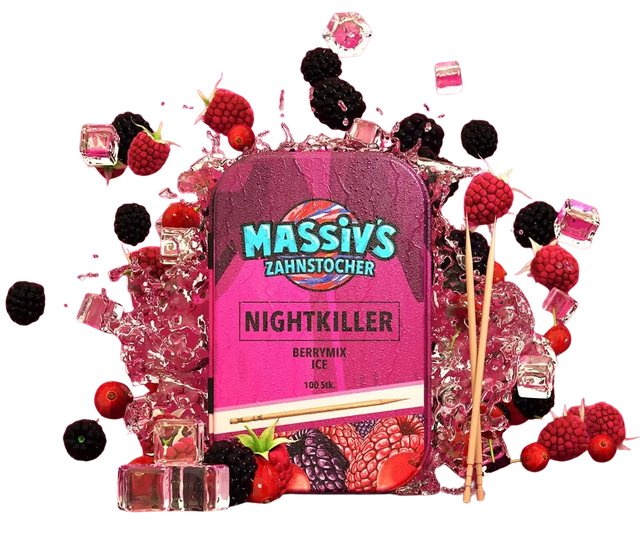 Massiv's Nightkiller Zahnstocher mit Geschmack Berrymix Ice von Wunder Zahnstocher