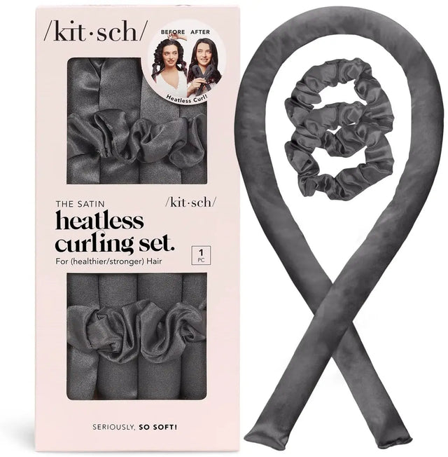 Heatless Curling Set Charcoal von Kitsch