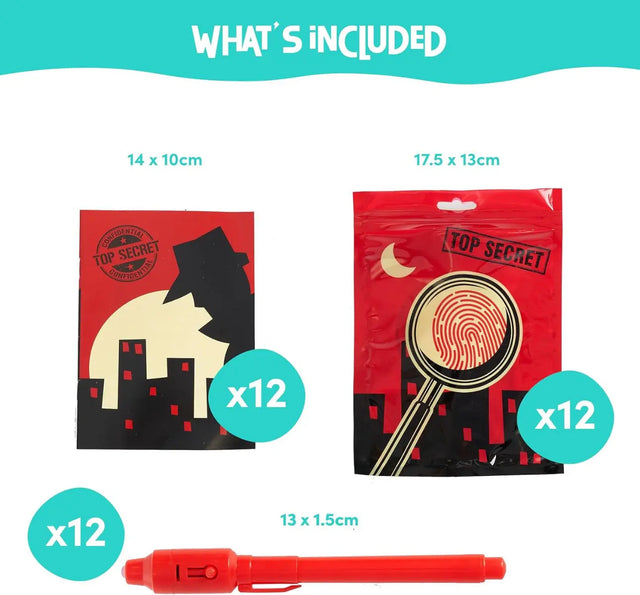 Stifte unsichtbare Tinte mit Notepad 12 Stück von Twiddlers