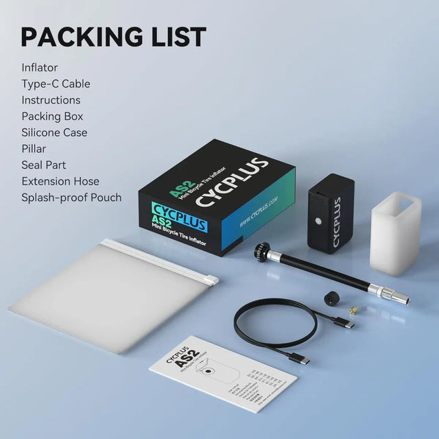 Fahrradpumpe AS2 Elektrisch Mini Kompressor Akku von Cycplus