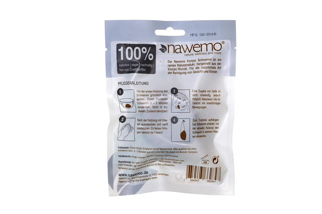 Konjac Schwamm Bambuskohle, für unreine Haut von Nawemo