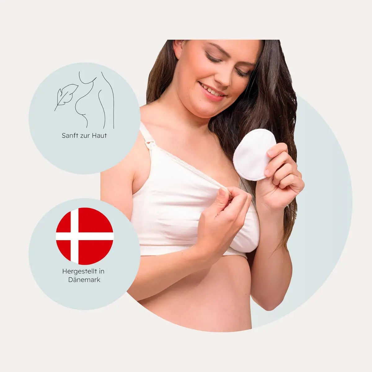 Stilleinlagen wiederverwendbar Weiss 6er Set von Carriwell