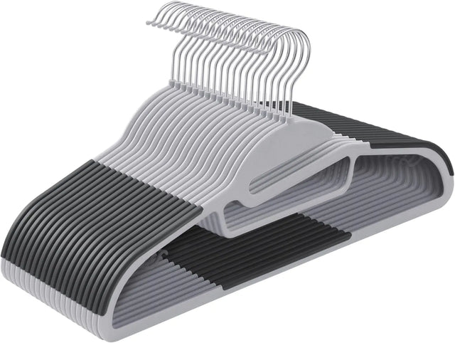 Kleiderbügel Kunststoff 20er Set Non Slip Grau von Songmics