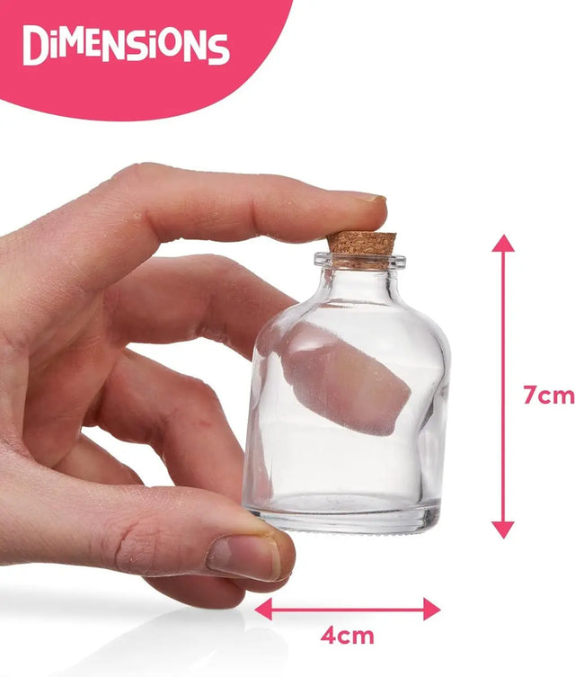 Glasflasche mit Korkstopper mini 20 Stück von Twiddlers