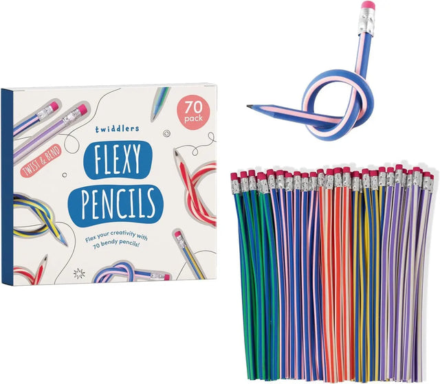 Bendy Pencils Stifte biegbar 70 Stück von Twiddlers