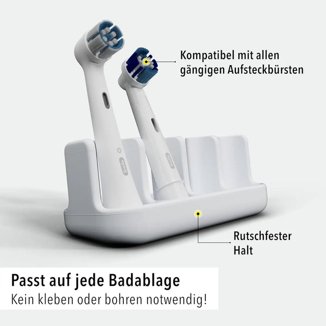 Aufsteckbürstenhalter 4er Weiss von Qikfresh