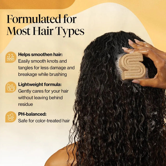 Shampoo-Riegel mit Kokosnussöl für Feuchtigkeit von Kitsch