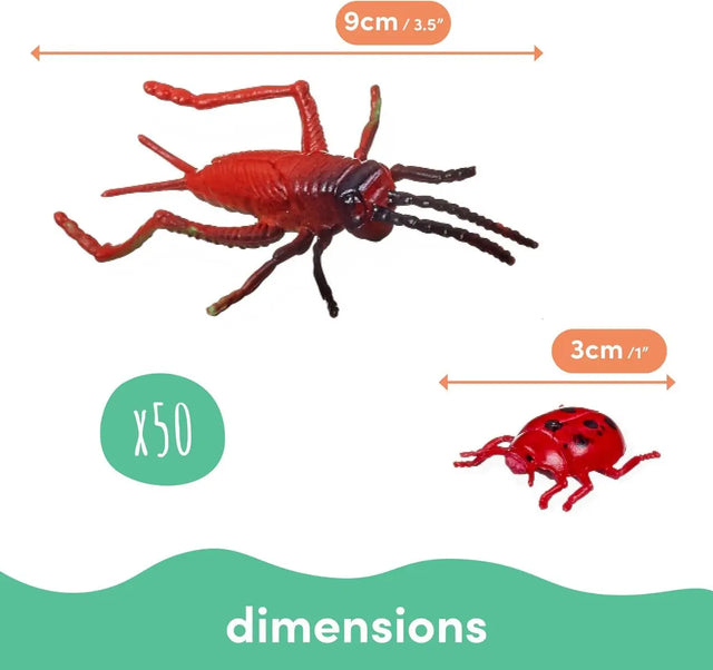 Spielzeug Insekten Spielfiguren 50 Stück von Twiddlers