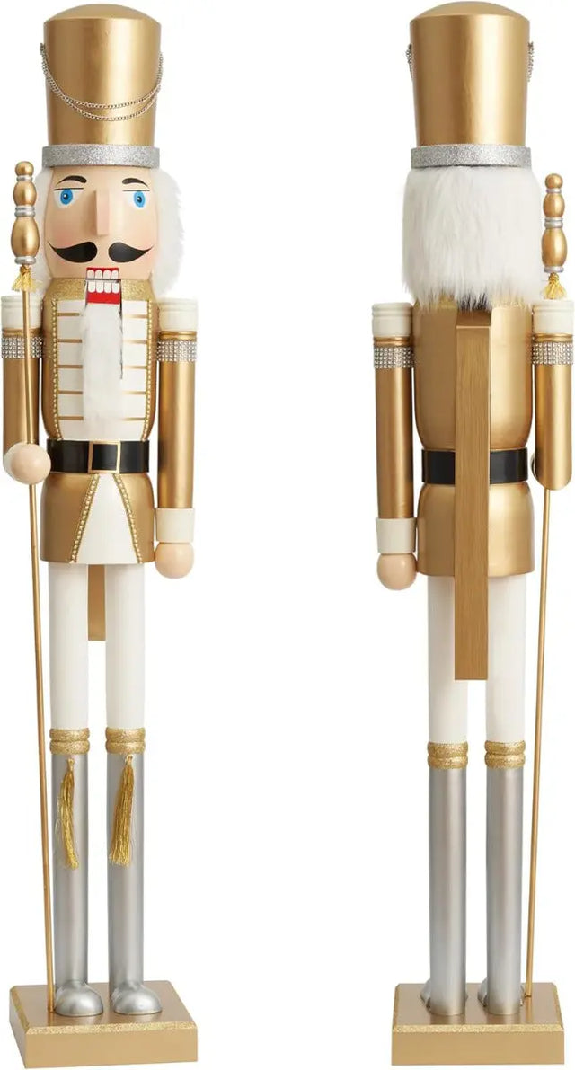 Weihnachts-Nussknacker Soldat King gold 120cm von Twiddlers