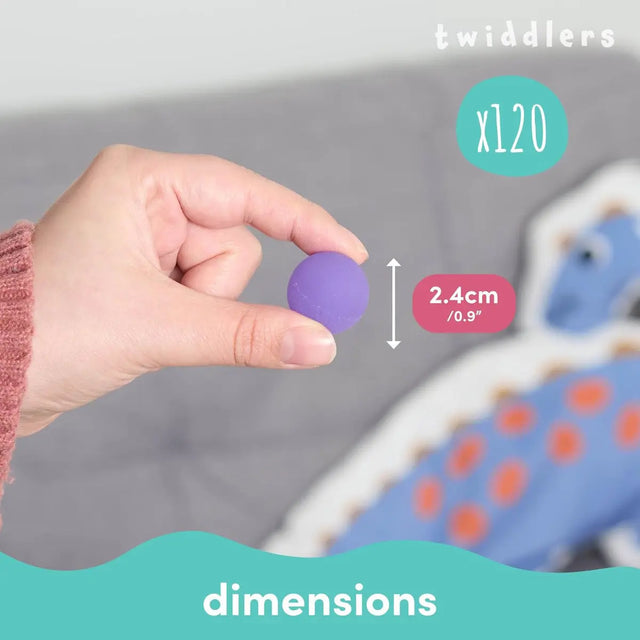 Gummiball 120 Stück von Twiddlers