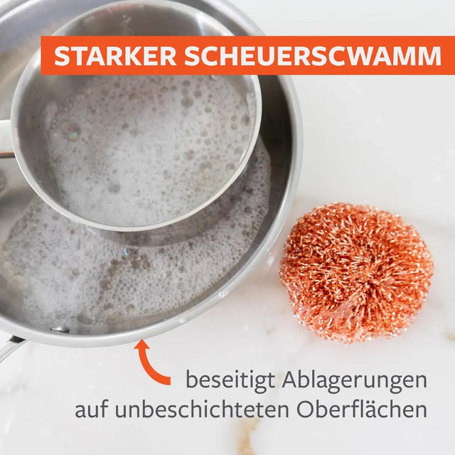 Kupferscheuerschwämme Lucky Scrubber 3er-Pack von full circle