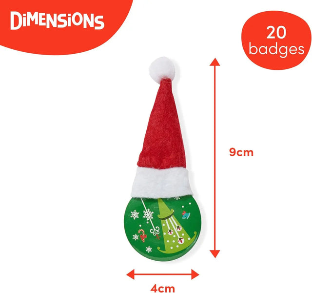 Badges Weihnachten 20 Stück von Twiddlers