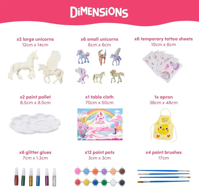 Einhorn Malset 3D von Twiddlers