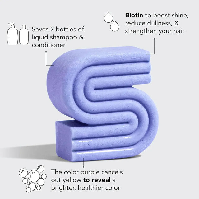 Shampoo Riegel Purple Toning Solid von Kitsch