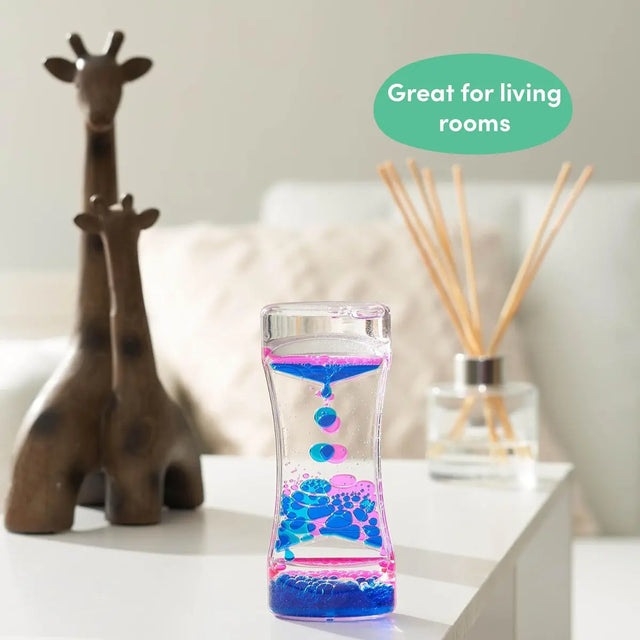 Flüssige Sanduhr Liquid Motion Timer pink blau von Twiddlers