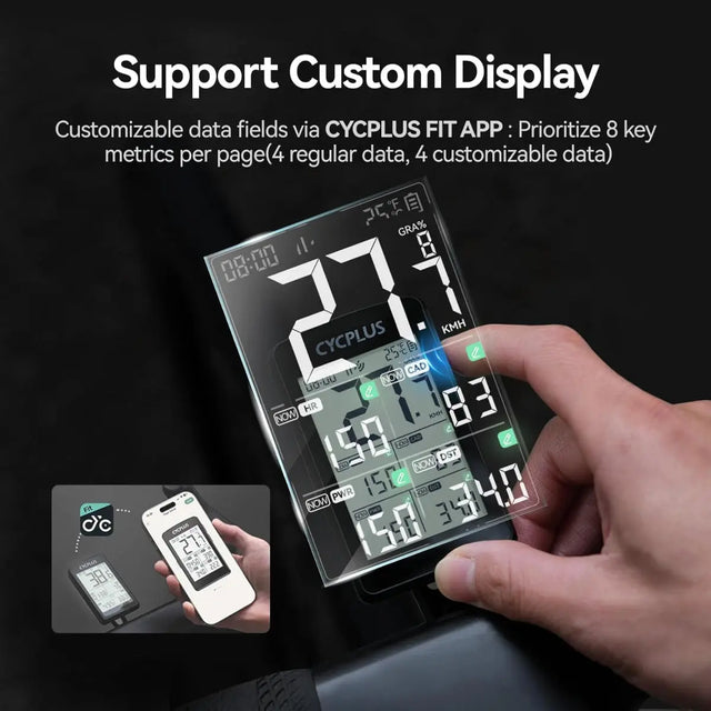 Fahrradcomputer M3 GPS Kabellos 2.8 Zoll LCD von Cycplus