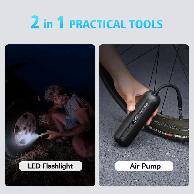 Luftpumpe A2 150PSI Elektrischer Kompressor Tragbar All-In-One Akku von Cycplus