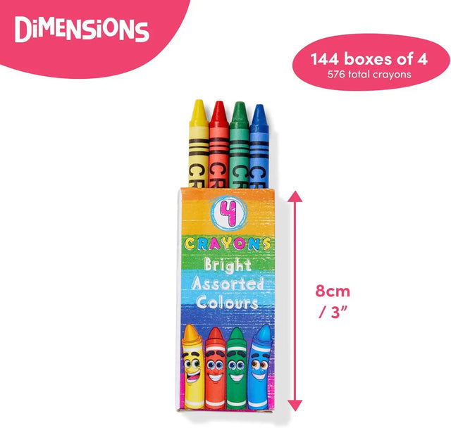 Wachsstifte 4er-Set 144 Stück von Twiddlers