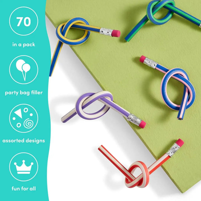 Bendy Pencils Stifte biegbar 70 Stück von Twiddlers