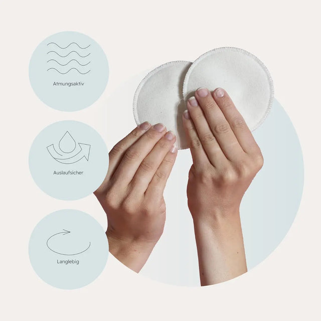 Stilleinlagen wiederverwendbar Weiss 6er Set von Carriwell