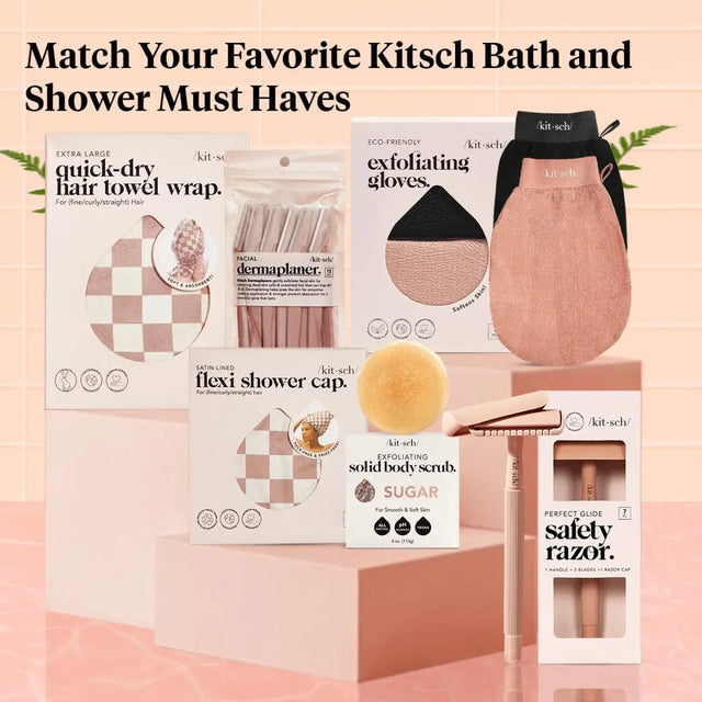 Peeling Handschuhe 2er Set Schwarz Terrakotta von Kitsch