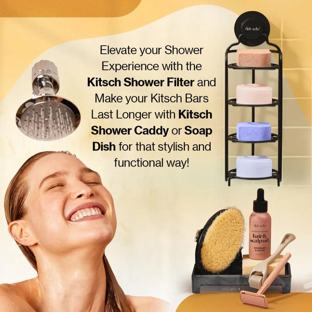 Shampoo-Riegel mit Kokosnussöl für Feuchtigkeit von Kitsch