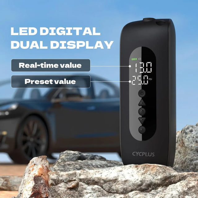 Luftpumpe AL2 150PSI Elektrischer Kompressor Tragbar All-In-One Akku von Cycplus
