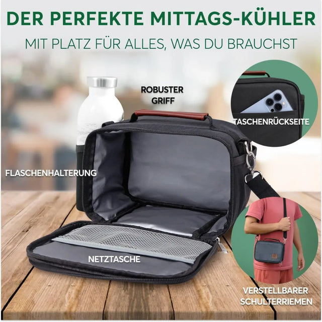 Insulated Lunch Bag Black von Umami