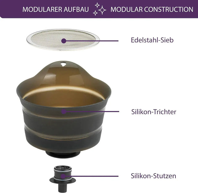 Trichter faltbar Silikon von Mastrad