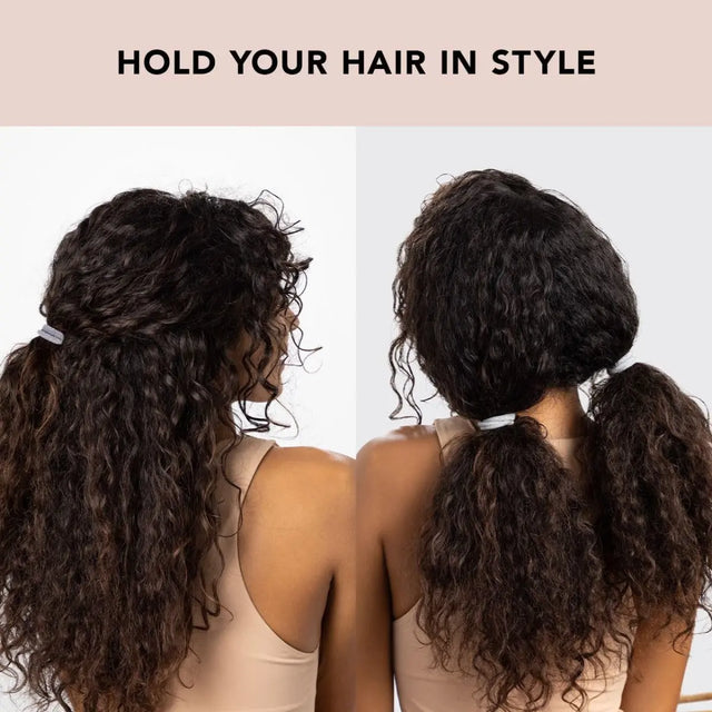 Medium Nylon Gummibänder mit Glitzereffekt 12er Set Dunkel von Kitsch