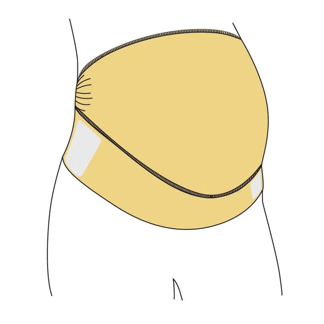 Stützgurt für Schwangere mit Klettverschluss Beige S/M von Carriwell