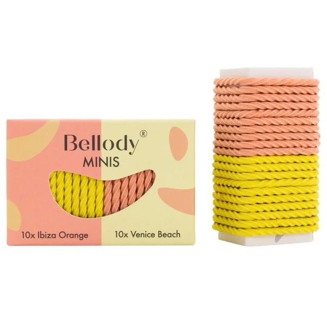 Mini Haargummis Orange Gelb 20er Set von Bellody