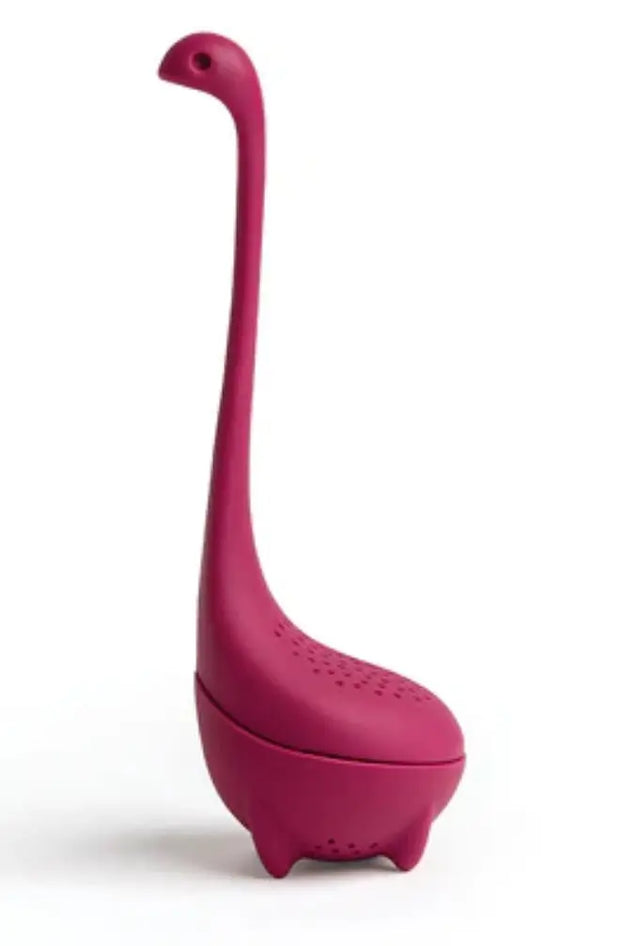 Baby Nessie Teesieb und Teefilter mit Griff rot von Ototo