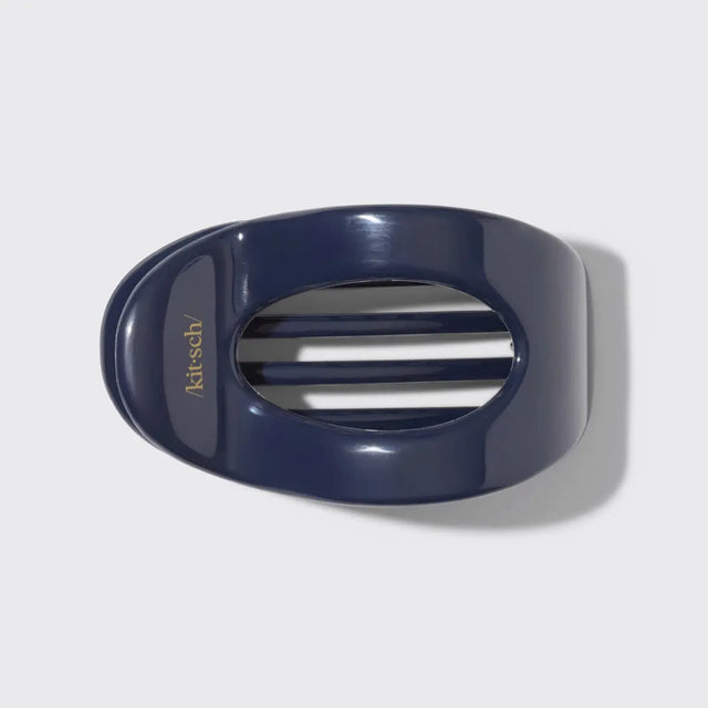 Flache Haarklammer L Blaue Orchidee von Kitsch