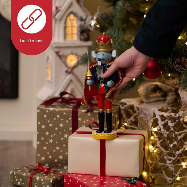 Weihnachts-Nussknacker Maus 30cm von Twiddlers