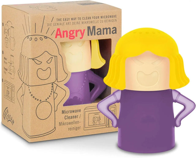 Mikrowellenreiniger Gelb + Lila von Angry Mama