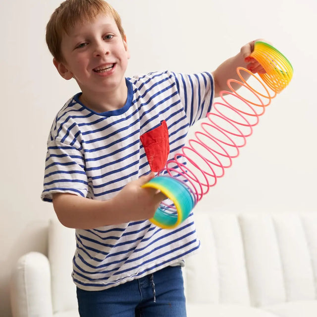 Springfeder Rainbow Spirals Slinky Toy 2 Stück von Twiddlers